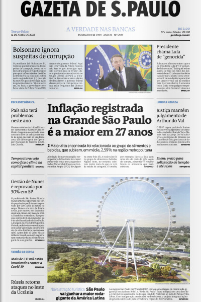 Gazeta de S. Paulo – Edição de 12 de abril de 2022