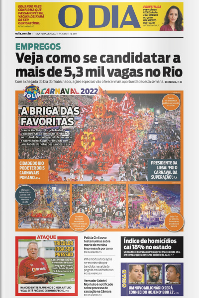 O DIA - Edição 26 de Abril de 2022