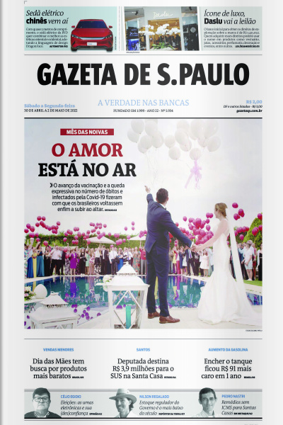 Gazeta de S. Paulo – Edição de 30 de abril a 02 de maio
