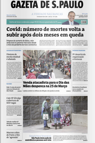 Gazeta de S. Paulo – Edição de 04 de maio de 2022