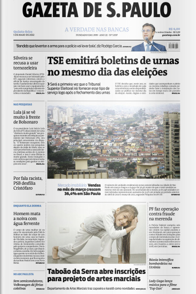 Gazeta de S. Paulo – Edição de 05 de maio de 2022