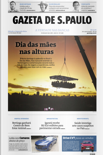 Gazeta de S. Paulo – Edição de 07 a 09 de maio de 2022