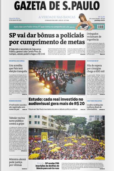 Gazeta de S. Paulo – Edição de 11 de maio de 2022