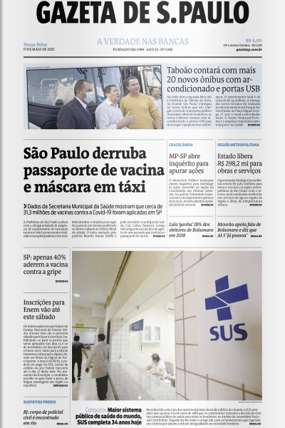 Gazeta de S. Paulo – Edição de 17 de maio de 2022