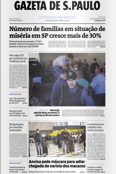Gazeta de S. Paulo – Edição de 25 de maio de 2022