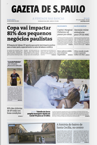 Gazeta de S. Paulo – Edição de 24 de junho de 2022