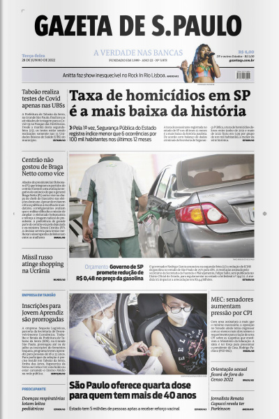 Gazeta de S. Paulo – Edição de 28 de junho de 2022