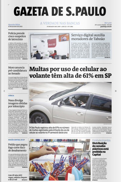Gazeta de S. Paulo – Edição de 13 de julho de 2022