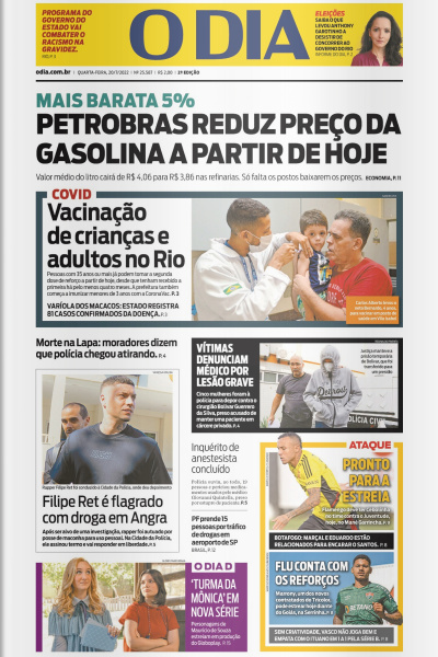 O DIA - Edição 20 de julho de 2022