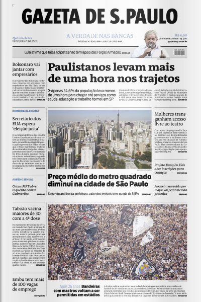 Gazeta de S. Paulo – Edição de 28 de julho de 2022