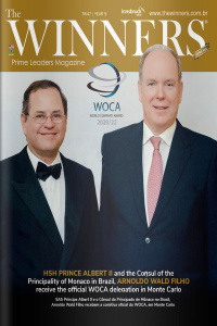 The Winners Ed. 47 - SAS Princípe Albert II e o Cônsul Honorário do Prícipado de Mônaco no Brasil, Arnoldo Wald Filho, recebem a comitiva oficial do WOCA em Monta Carlo