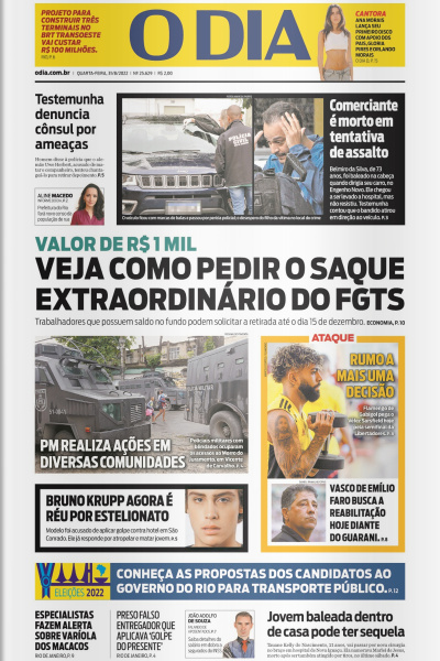 O DIA - Edição 31 de agosto de 2022