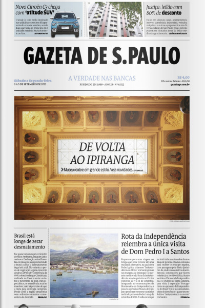 Gazeta de S. Paulo – Edição de 03 a 05 de setembro de 2022