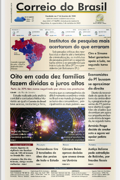 Correio do Brasil – Edição de 05 de outubro de 2022