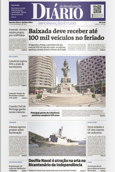 Diário do Litoral – Edição 07 e 08 de outubro de 2022
