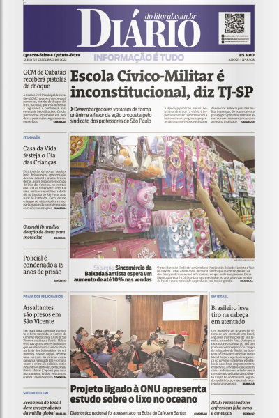 Diário do Litoral – Edição 12 e 13 de outubro de 2022