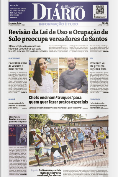 Diário do Litoral – Edição de 17 de outubro de 2022