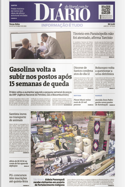 Diário do Litoral – Edição de 18 de outubro de 2022