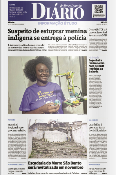 Diário do Litoral – Edição de 22 de outubro de 2022