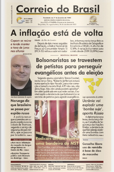 Correio do Brasil – Edição de 25 e 26 de outubro de 2022