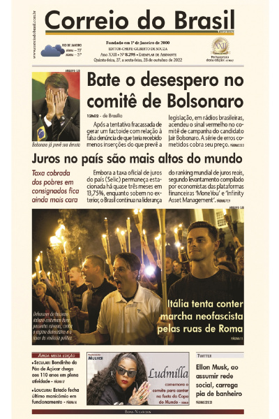 Correio do Brasil – Edição de 27 e 28 de outubro de 2022