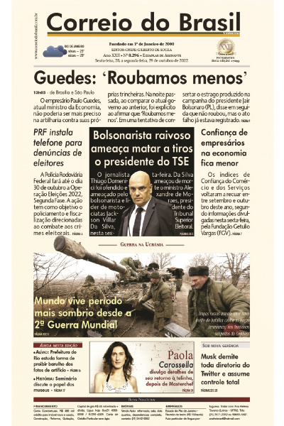 Correio do Brasil – Edição de 28 a 29 de outubro de 2022