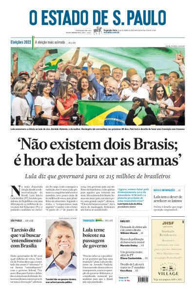 Estadão - Edição 31 de outubro 2022