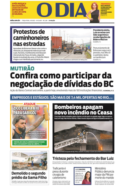 O DIA - Edição 01 de novembro de 2022