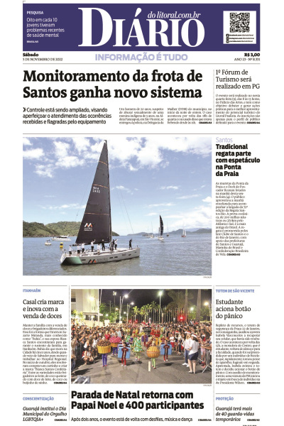 Diário do Litoral – Edição de 05 de novembro de 2022