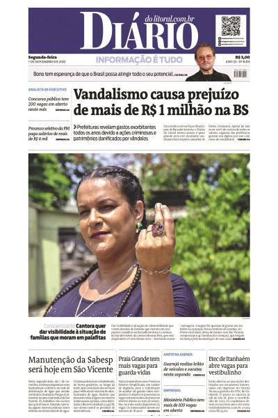 Diário do Litoral – Edição de 07 de novembro de 2022