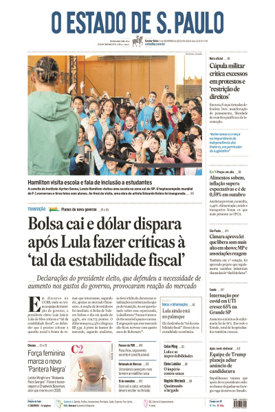 Estadão - Edição de 11 de novembro 2022