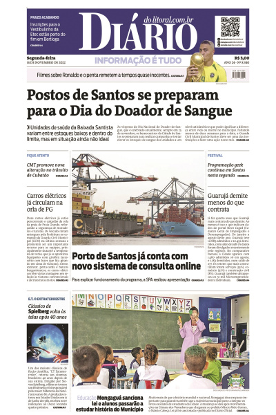 Diário do Litoral – Edição de 14 de novembro de 2022