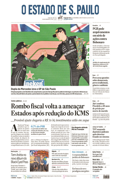 Estadão - Edição de 14 de novembro 2022