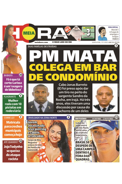 Meia Hora - Edição de 17 de novembro de 2022