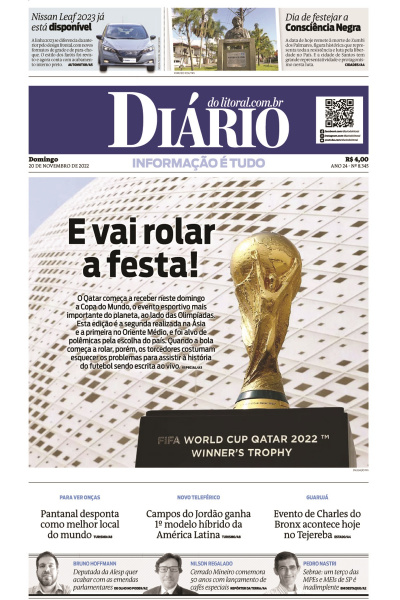 Diário do Litoral – Edição de 20 de novembro de 2022