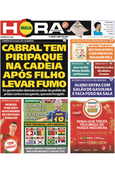 Meia Hora - Edição de 24 de novembro de 2022