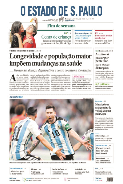 Estadão - Edição de 27 de novembro 2022