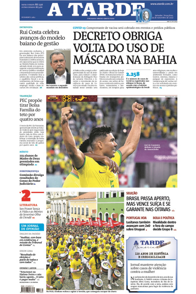 A TARDE - Edição de 29 de novembro de 2022