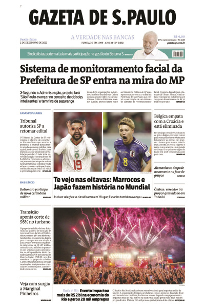 Gazeta de S. Paulo – Edição de 2 de dezembro de 2022