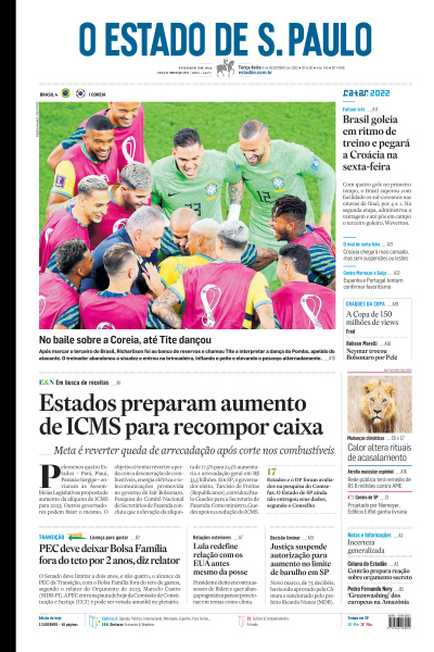 Estadão - Edição de 06 de Dezembro de 2022