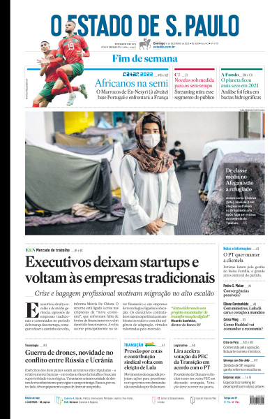 Estadão - Edição de 11 de Dezembro de 2022