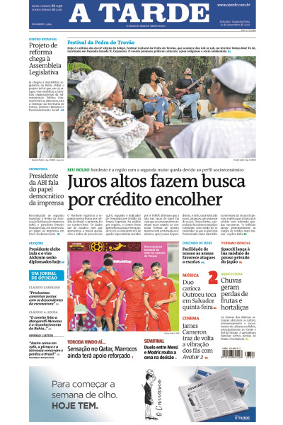A TARDE - Edição de 12 de dezembro de 2022