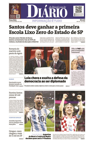 Diário do Litoral – Edição de 13 de dezembro de 2022