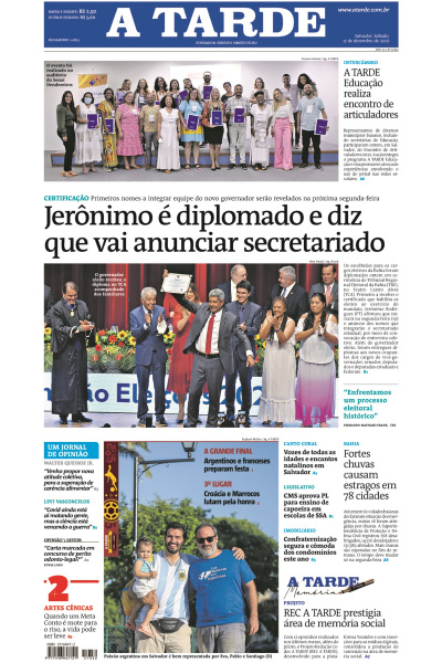 A TARDE - Edição de 17 de dezembro de 2022