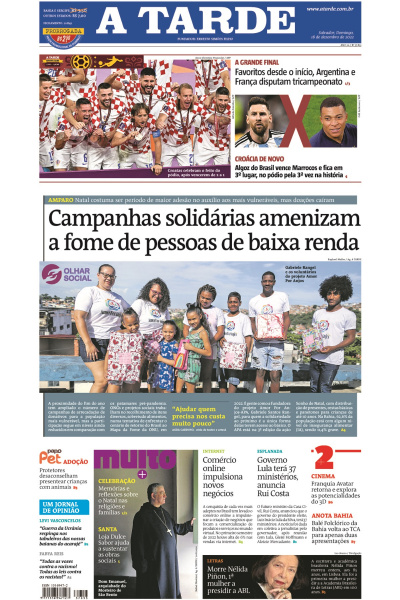 A TARDE - Edição de 18 de dezembro de 2022