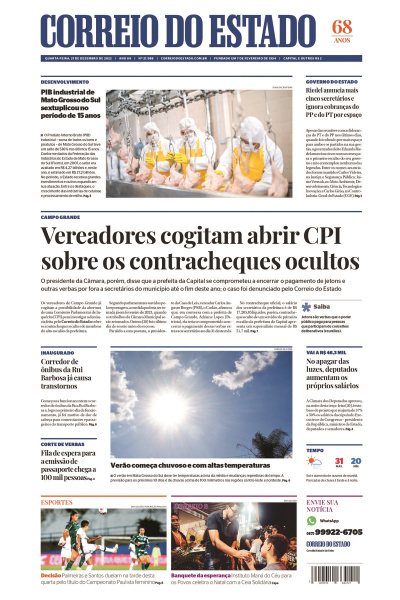 Correio do Estado - Edição de 21 de dezembro de 2022