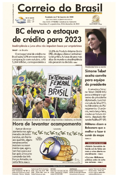 Correio do Brasil – Edição de 27 e 28 de dezembro de 2022
