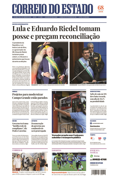 Correio do Estado - Edição de 02 de janeiro de 2023