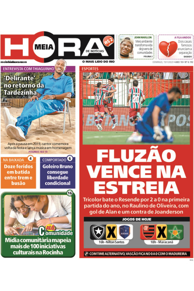 Meia Hora - Edição de 15 de janeiro de 2023