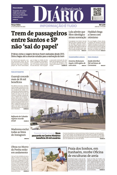 Diário do Litoral – Edição 17 de janeiro de 2023
